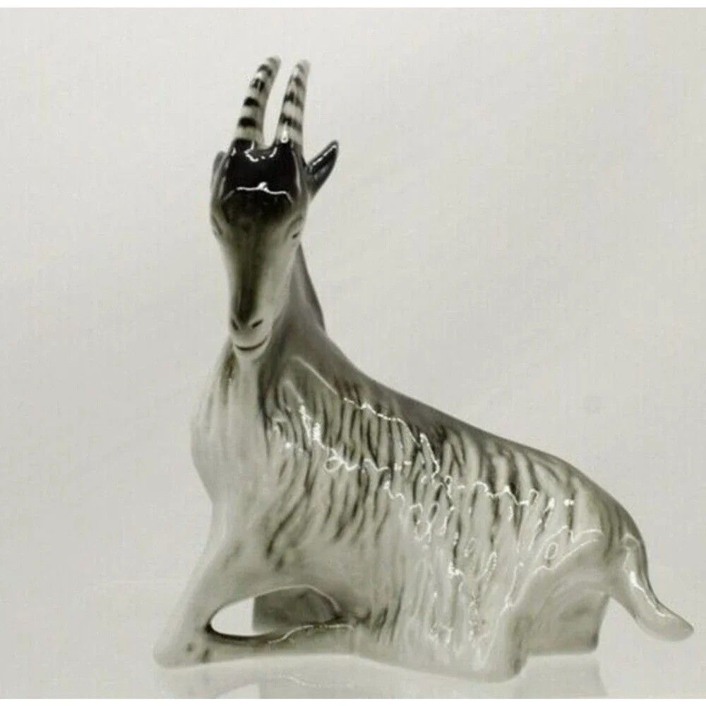 Royal Dux Bohemia Corsican Mountain Goat IBEX MINT in Original Box